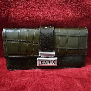 Brighton Dark Green Leather Wallet